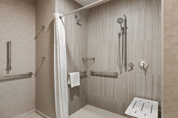 Mobility Accessible Roll-In Shower Suites